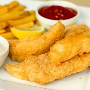 Beer-Battered Cod and Chips